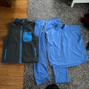 FIGS + Patagonia vest